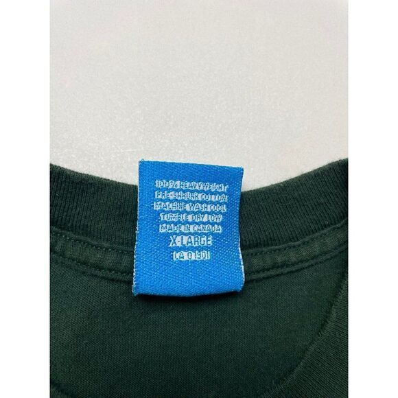 VINTAGE Bacardi Limon Graphic T-shirt Men Large Green Short Sleeve 90s - Picture 7 of 8